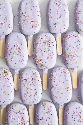 Rainbow Sprinkle Cakesicles