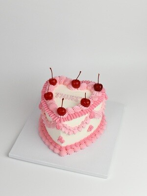 Vintage Heart Cake