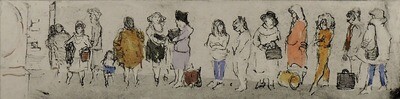 "The Line to the Ladies Room" by Helen Frank