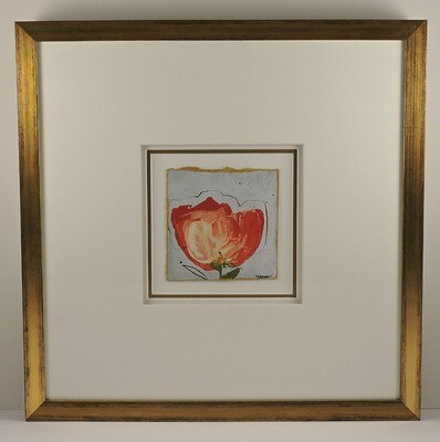 "Floral Study in Coral" by Carlyn Janus