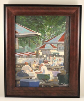 "The Picnic Area, Saratoga Track" by Ned Lacy