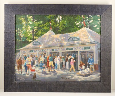 "Betting Windows, Saratoga Track" by Ned Lacy