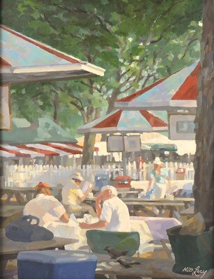 "The Picnic Area, Saratoga Track" by Ned Lacy