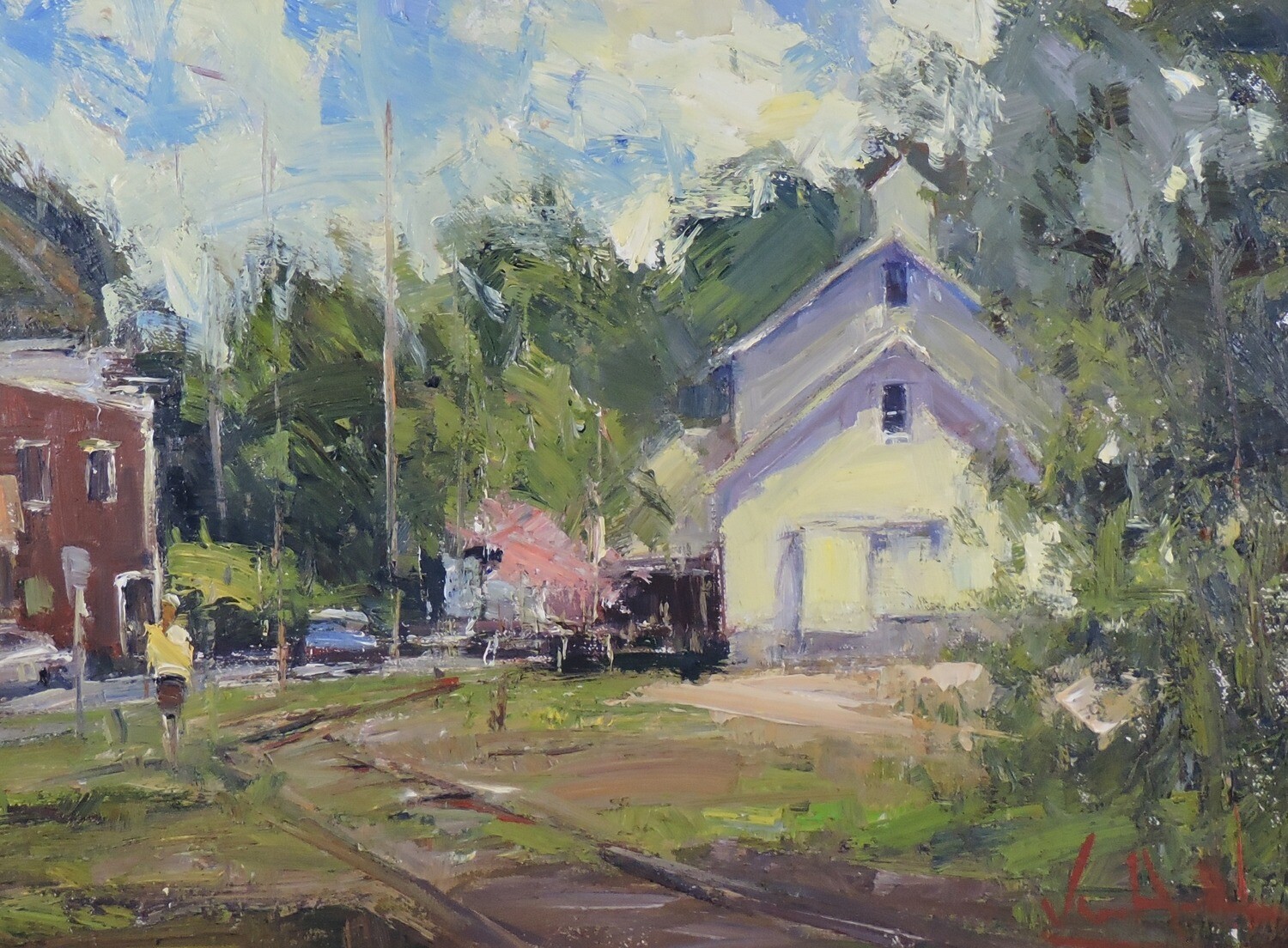 "Tracks and Depot" by George VanHook