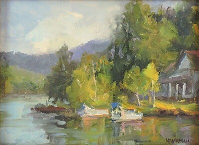 "Evening Light, Lake Flower (Saranac), by Marilyn Fairman