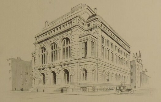 "Troy Savings Bank and Music Hall" circa 1925