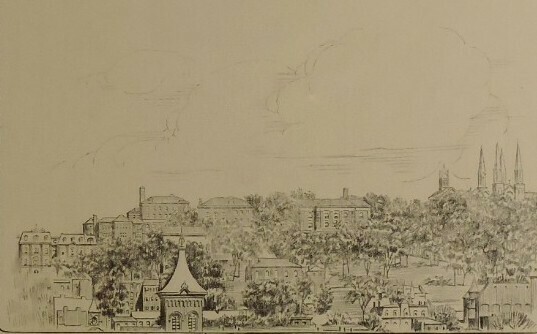 "View of Troy's RPI" circa 1925