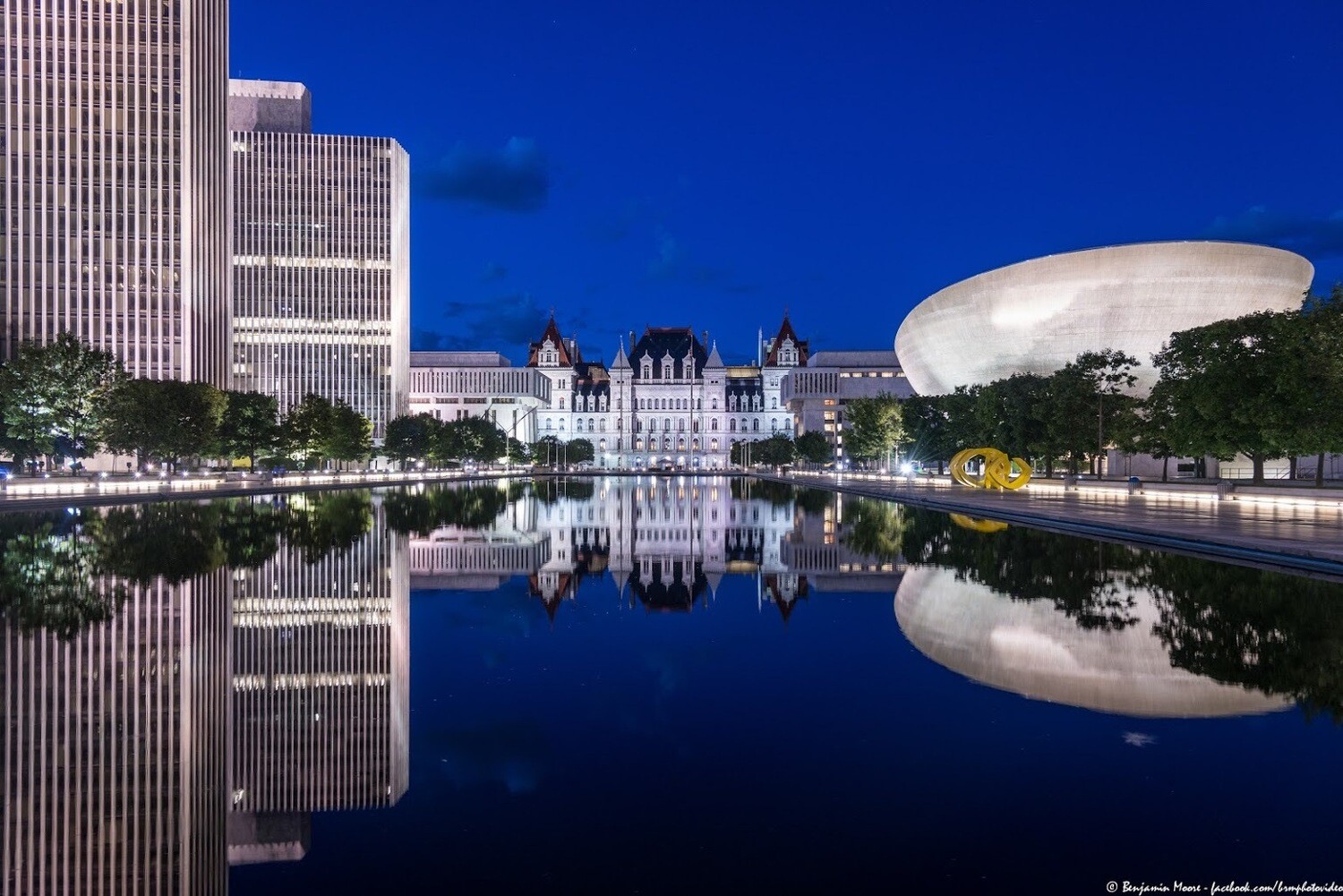 "Empire State Plaza Pool" by Ben Moore