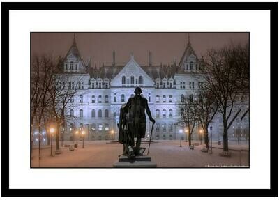"N.Y.S. Capital in Winter" by Ben Moore.
