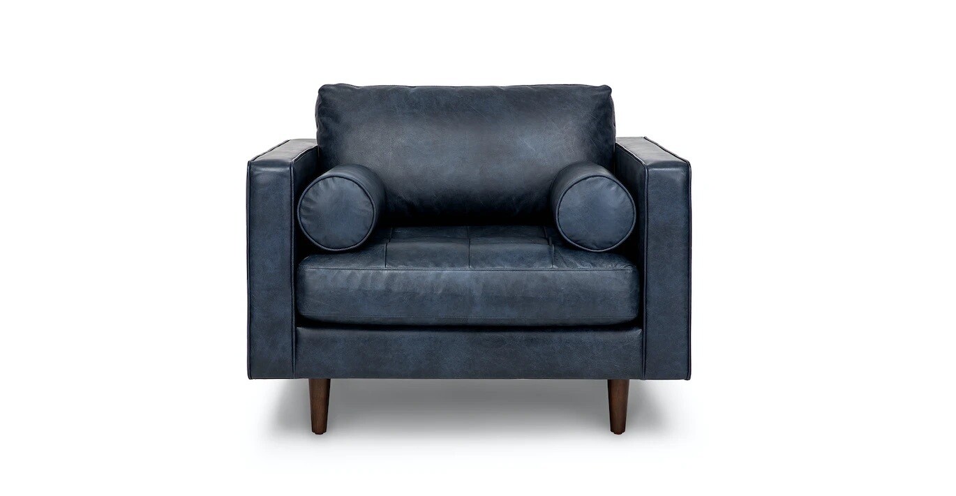 (New) Swan Leather Club Chair
