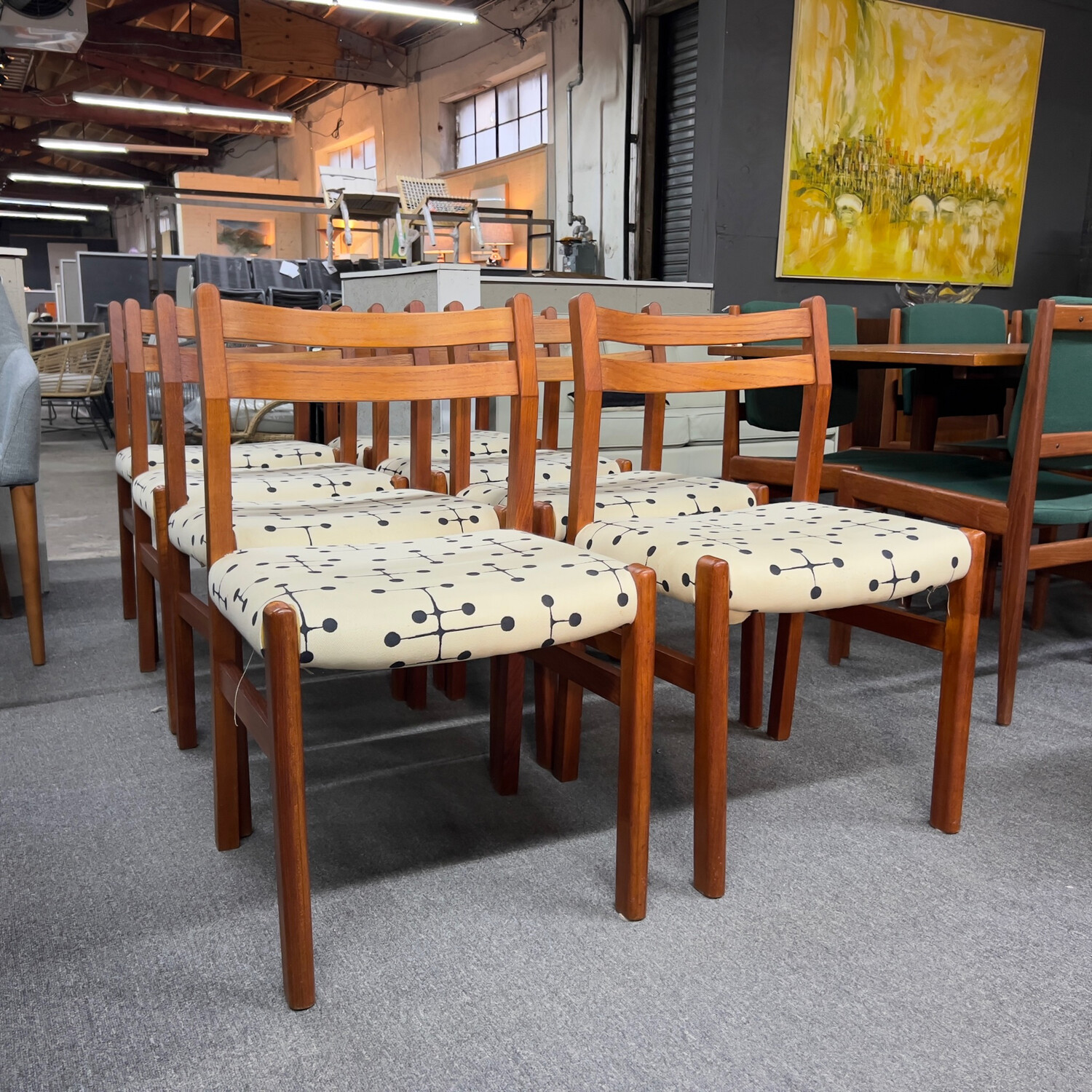Set of 8 Danish Teak Dining Chairs