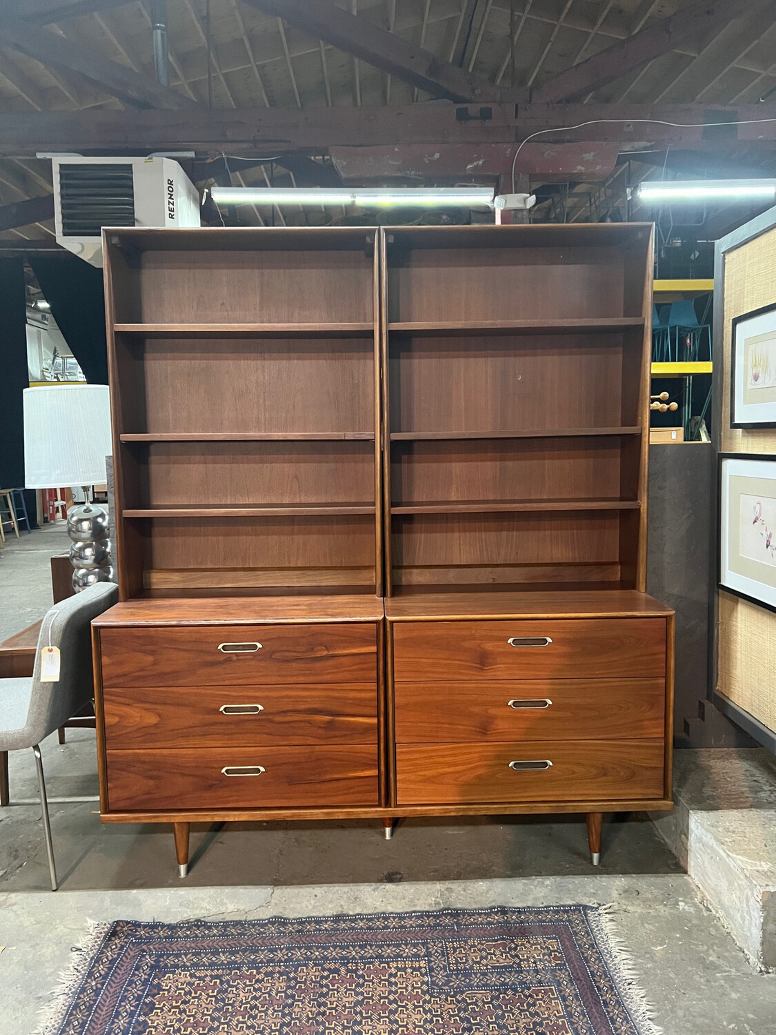 Vintage Bookcase Shelf Unit