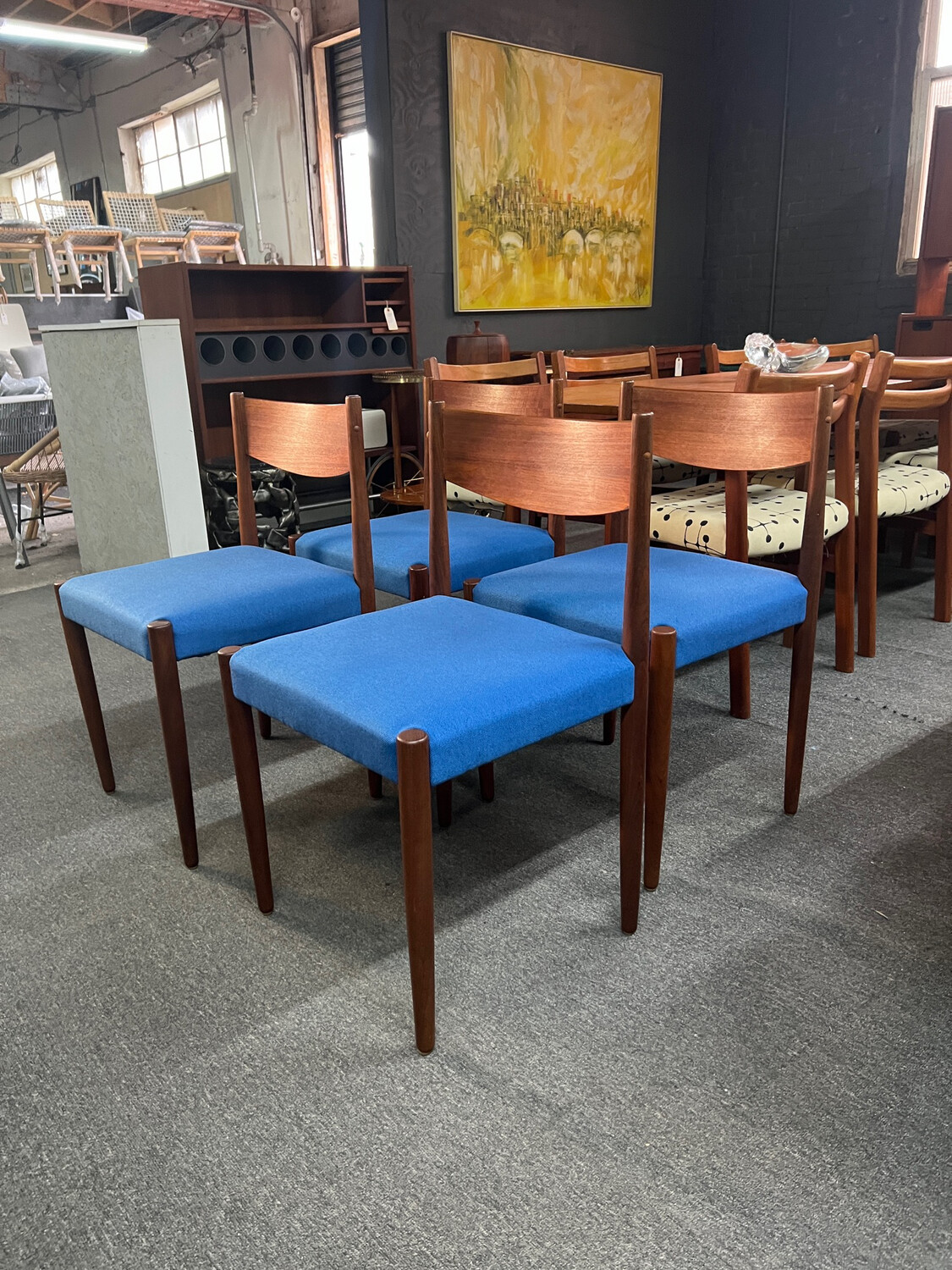 Set of 4 Teak Dining Chairs