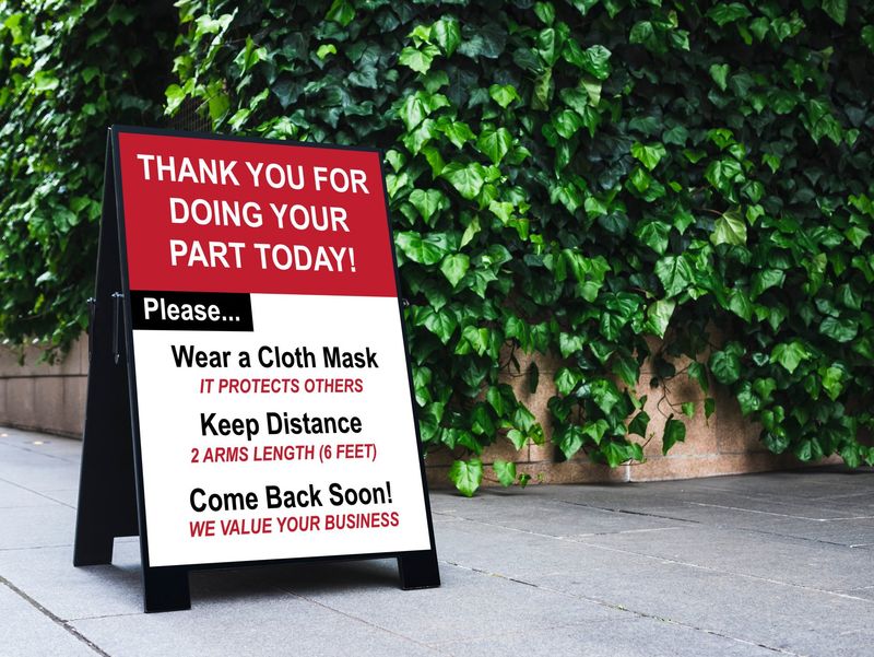 22" x 28" Outdoor A Fram Sign