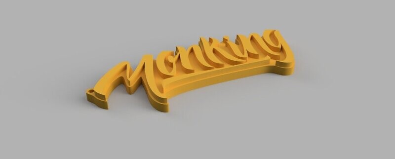 Chaveiro Monking 3D