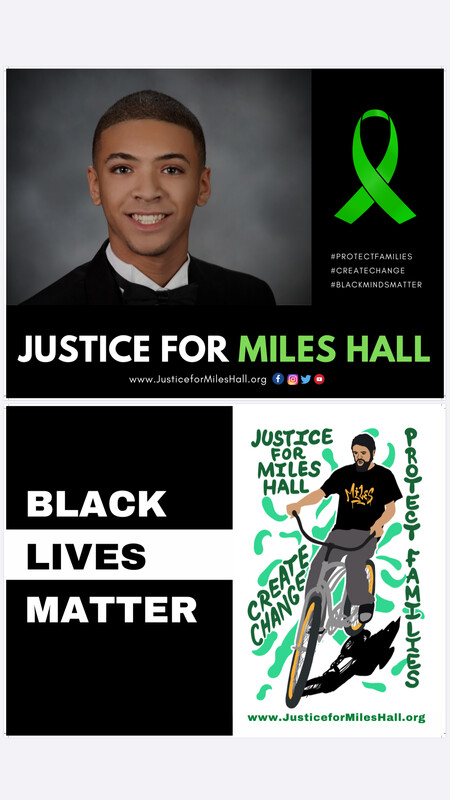 Justice for Miles/Black Lives Matter Sign