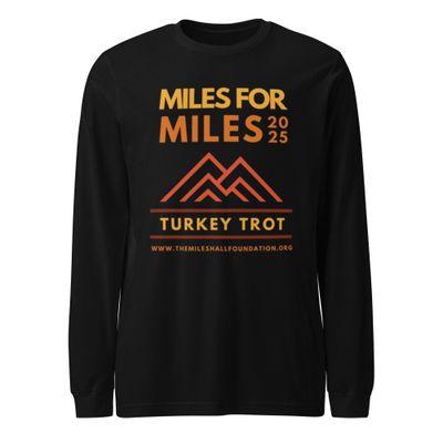 Unisex Long Sleeve Tee; 7 Color Choices - Miles for Miles 2025