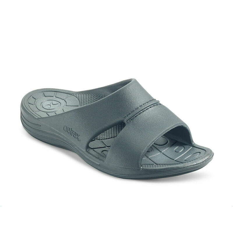 AETREX LYNCO MENS SLIDE BALI GRAY