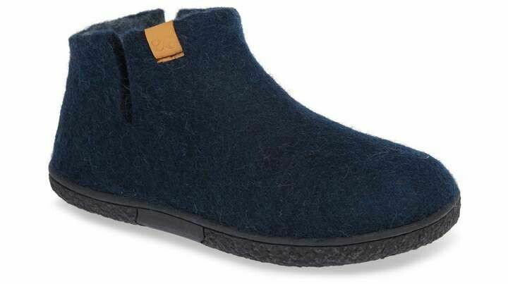 GREEN COMFORT NEPAL WOOL BOOTIE BLUE/GRAY