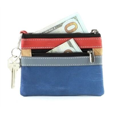 LEATHER IMPRESSIONS MONEY POUCH