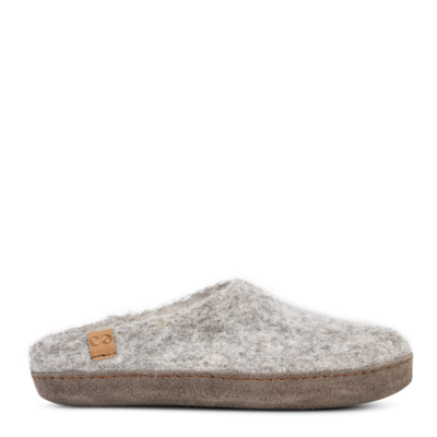 GREEN COMFORT MAKALU SLIP ON  LEATH SOLE GREY