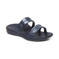 AETREX JANEY SPORT SLIDE NAVY