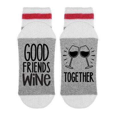 SOCK DIRTY LADIES/GOOD FRIENDS WINE TOGETHER