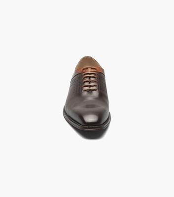 STACY ADAMS HALLOWAY DRESS SHOES BRN/TAN