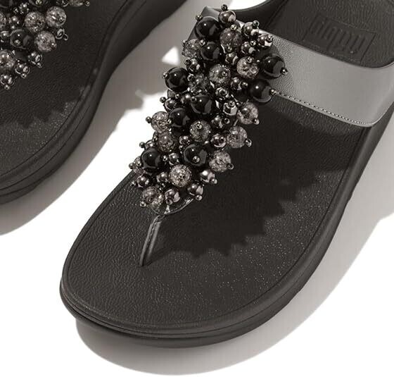 FIT FLOP FINO BEAD BLACK