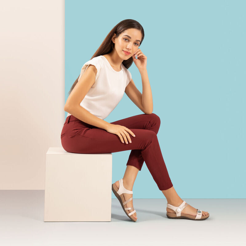 AETREX JESS SANDAL WHITE