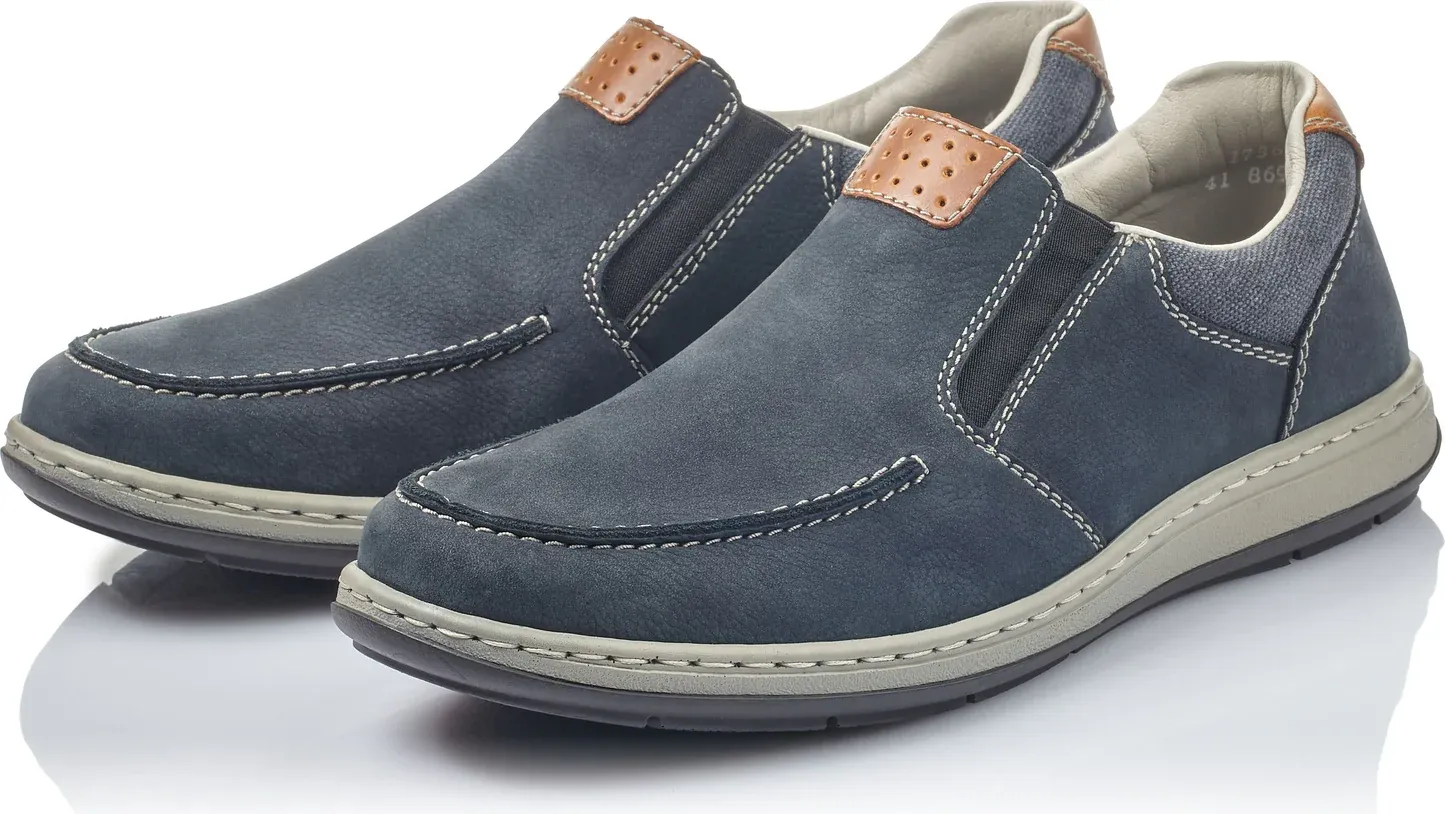 RIEKER RANDALL  SLIP ON WIDE 17360 NAVY