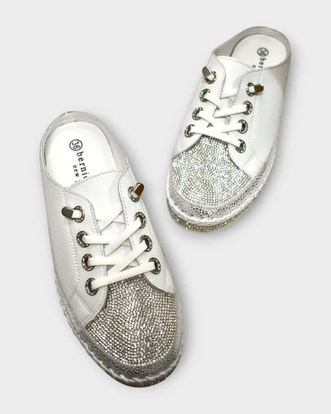 BERNIE MEV JIVE SLIDE WHITE
