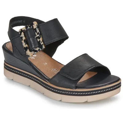 REMONTE WEDGE SANDAL BLACK D2L53-00