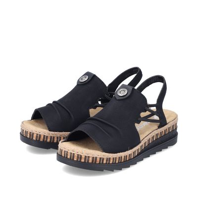 RIEKER REGINA SANDAL BLK V7972-00