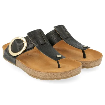 HAFLINGER CORINNA FLIP FLOP BLACK