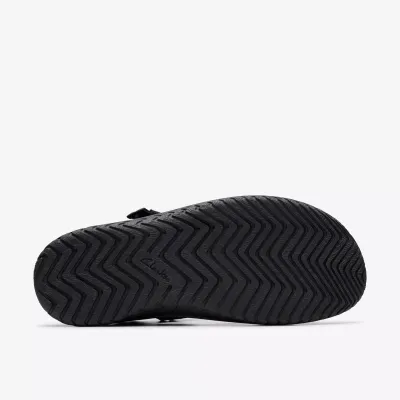 CLARKS WESLEY SANDAL BLK