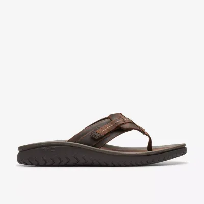CLARKS WESLEY FLIP FLOP BEESWAX