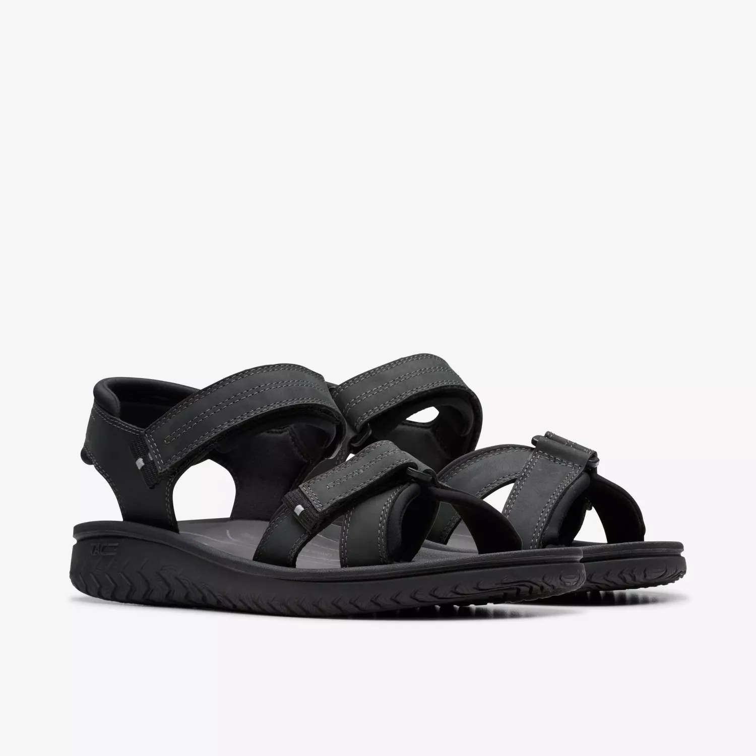 CLARKS WESLEY SANDAL BLK