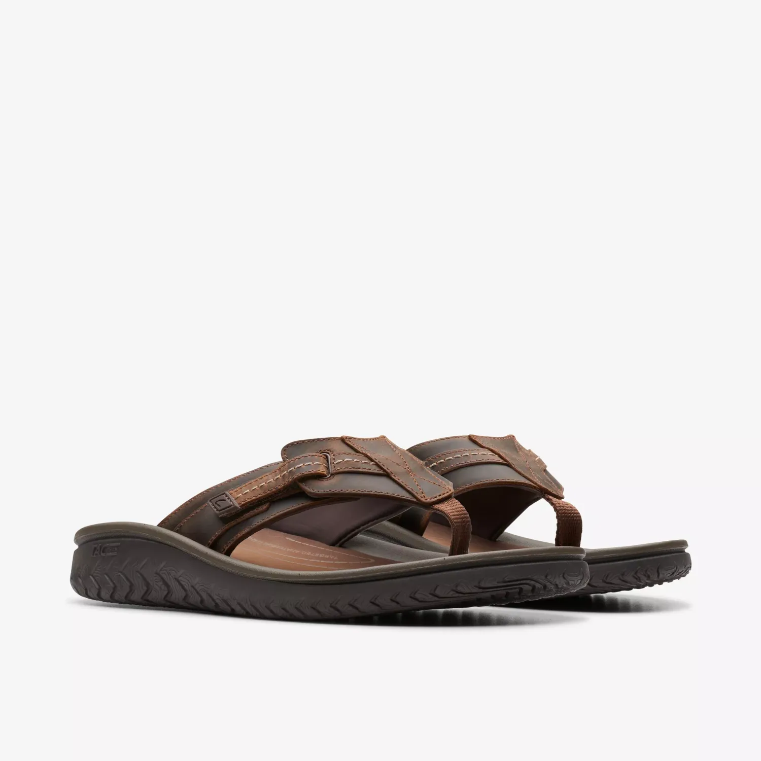 CLARKS WESLEY FLIP FLOP BEESWAX