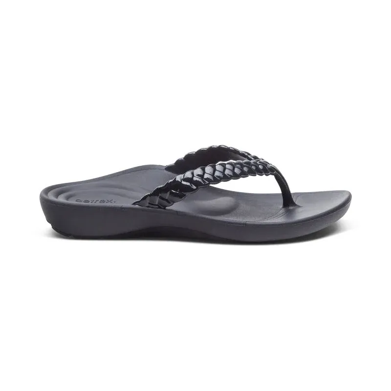 AETREX VICKI FLIP FLOP ST3500 BLACK