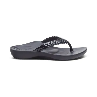 AETREX VICKI FLIP FLOP ST3500 BLACK