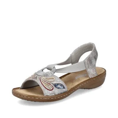 RIEKER REGINA SANDAL WHITE 608B4-80