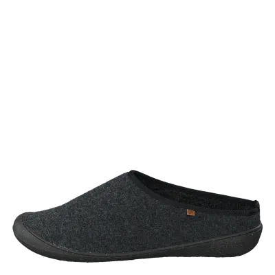NATURALISTA WOOL SLIPPER BLK