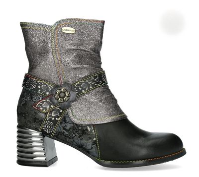 LAURA VITA BOOTIE BLK /SILVER IGCINOO76