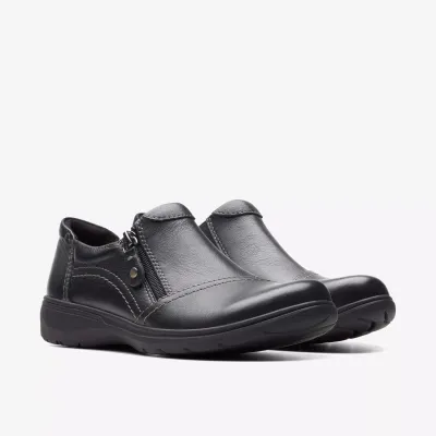 CLARKS CARLEIGH RAY SMOOTH BLACK