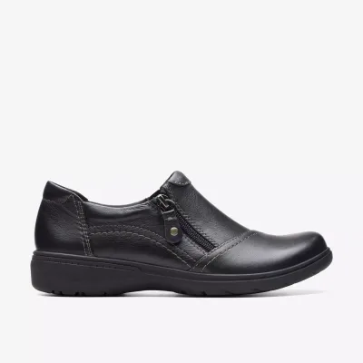 CLARKS CARLEIGH RAY SMOOTH BLACK