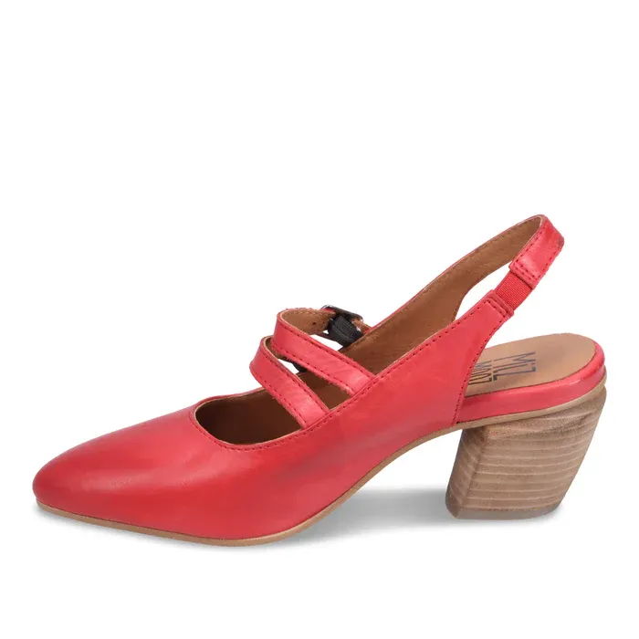 MIZMOOZ AMARI HEEL SANDAL RED