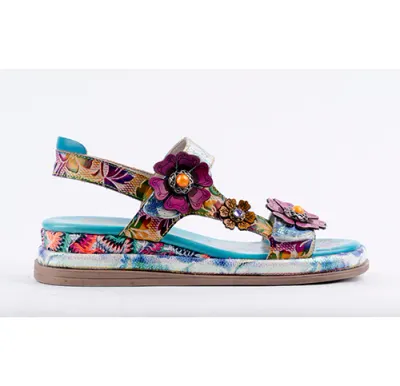 LE FLOWER SANDAL LVF3 BLUE