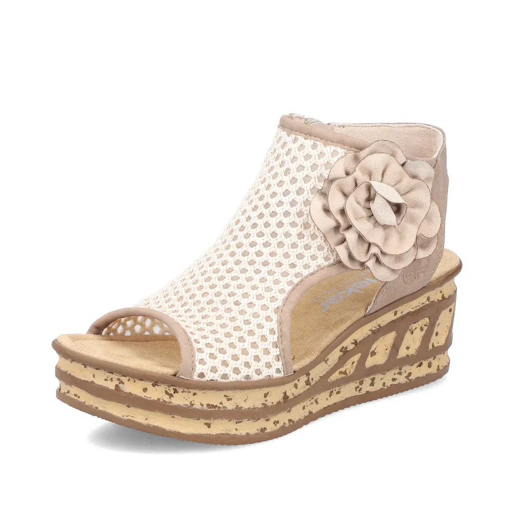 RIEKER ROSE WEDGE SANDAL 68180-60