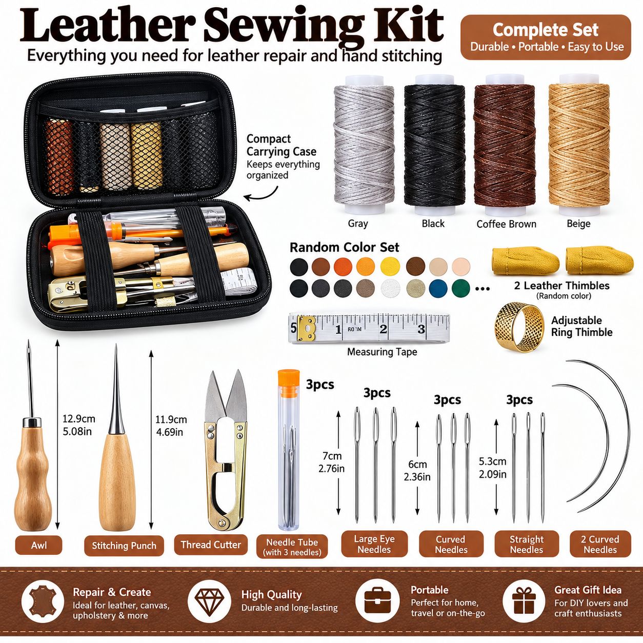 COBBLERS RACK LEATHER SEWING KIT